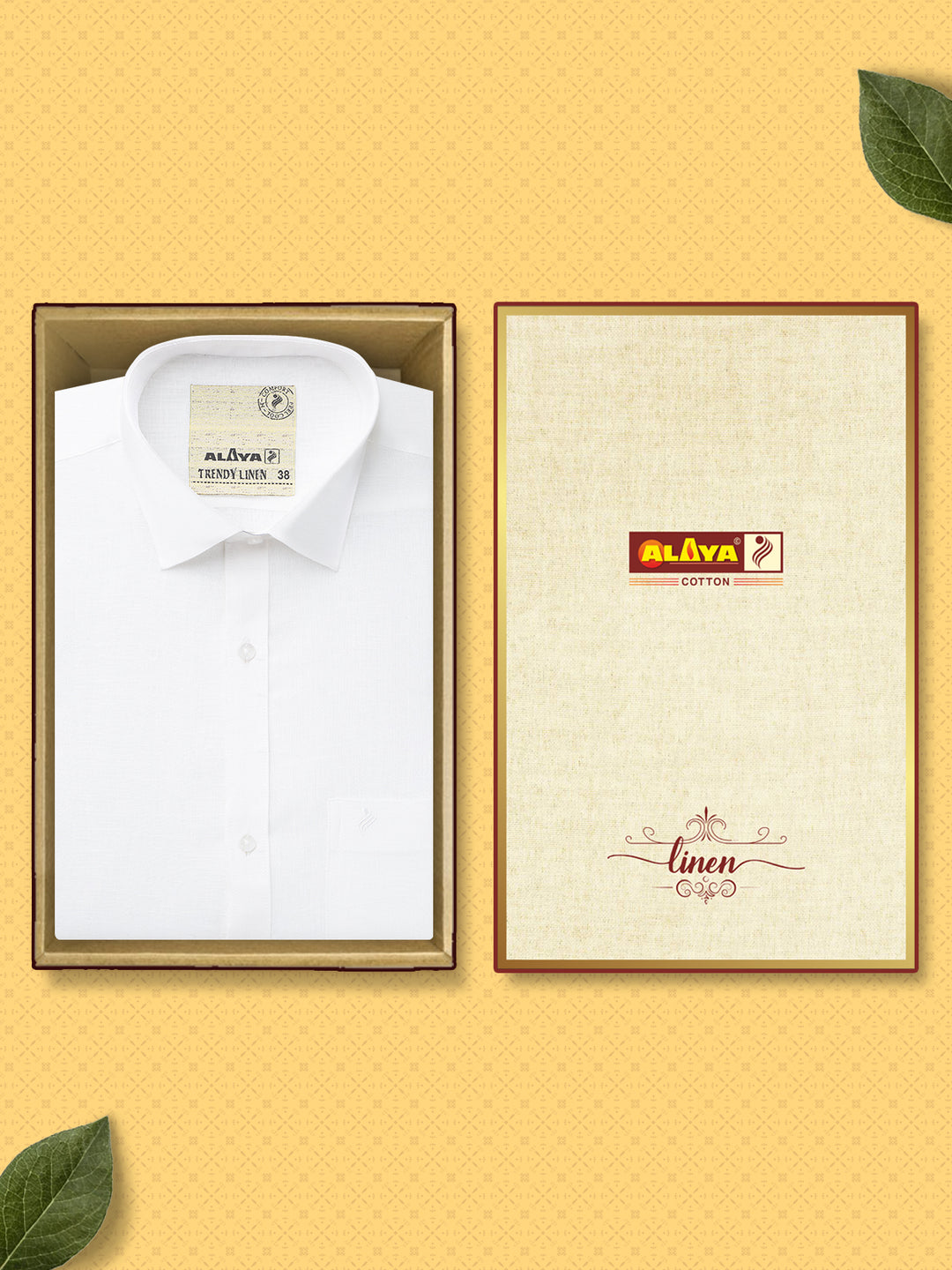 White Wrinkle Free Cotton Linen Shirt