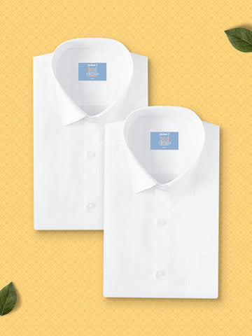Arrow Pure Cotton White Shirt Combo (2 Shirt in Single Pack)